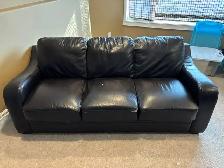 Faux Leather Couch & Love Seat - Photo 2