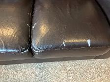 Faux Leather Couch & Love Seat - Photo 3