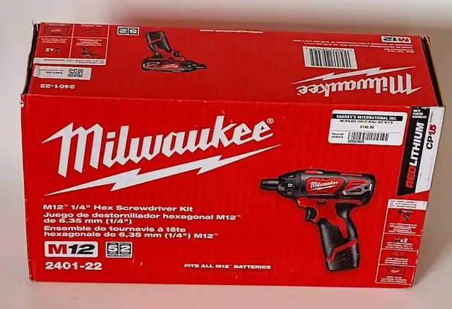 Milwaukee M12 1/4'Hex Screwdriver Kit (32552625)