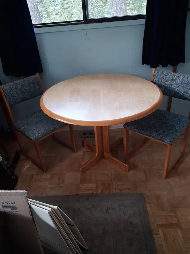 Kitchen table and two chairs