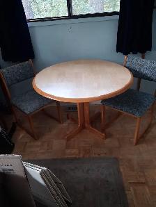 Kitchen table and two chairs