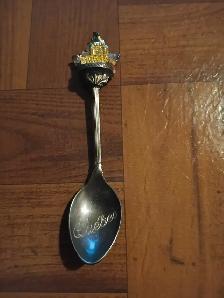 Irwin Silver Plate Steel CANADA Souvenir Spoon Quebec