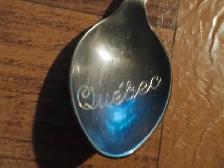 Irwin Silver Plate Steel CANADA Souvenir Spoon Quebec - Photo 3
