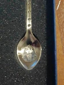 Vintage Egypt Collectable Spoon Fork Set Souvenir - Photo 2