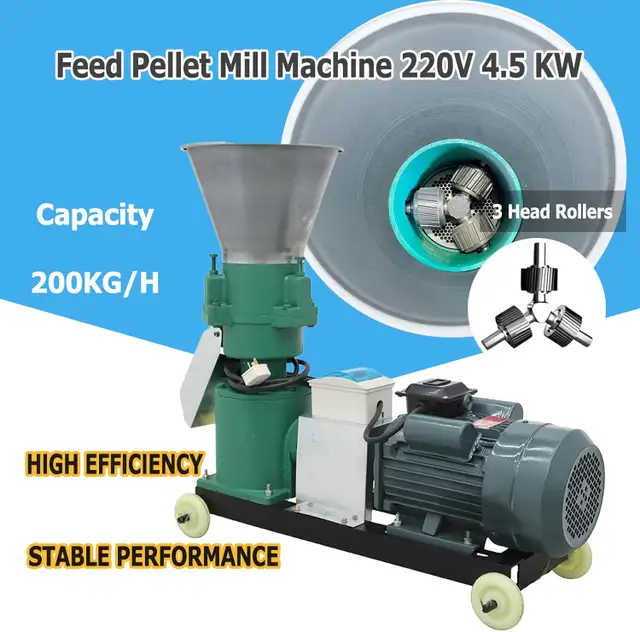 Promotion3 Head Rollers 12mm Animal Feed Pellet Mill 239230