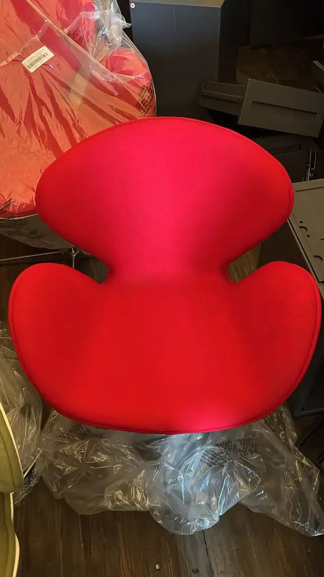 Keilhauer Ponder Louge Chair | Red & Beige | $300 Each!
