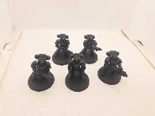 Warhammer 40k 5 Primed Black Primaris Heavy Intercessors