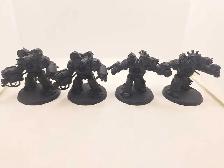 Warhammer 40k 4 Chaos Space Marine Obliterators Primed Black