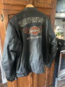mens Harley Davidson leather motorcycle jacket/size XL - Photo 2