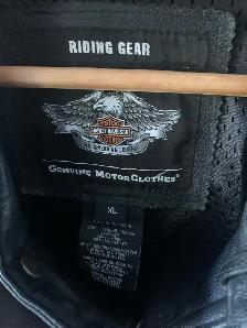 mens Harley Davidson leather motorcycle jacket/size XL - Photo 3