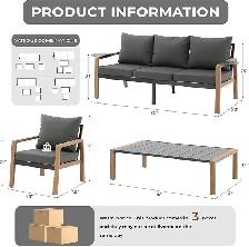 Brand New 4pcs Steel Patio Furniture Set Special $599 - Photo 4