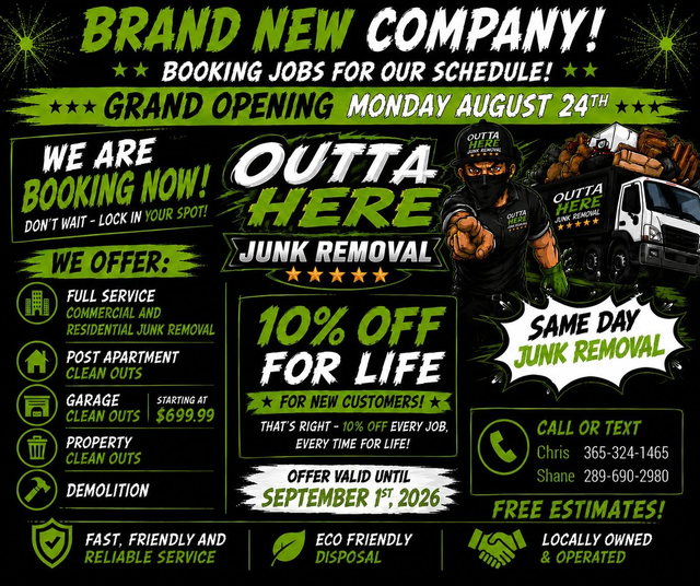Hamilton, Burlington, Oakville Junk Removal! Get it outta here!