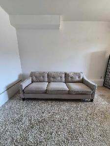 FREE DELIVERY Ikea Froslov 3 Seater Fabric MCM Sofa Couch - Photo 2