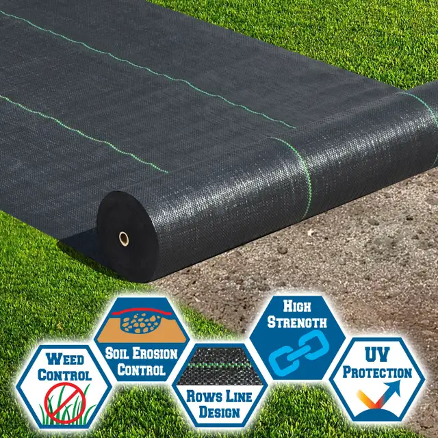 Heavy-Duty Weed Barrier Landscape Fabric – 3 ft × 300 ft 3.2 oz