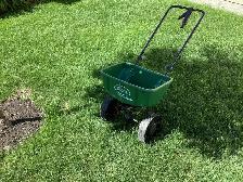 Scotts Lawn seed And fertilizer spreader.