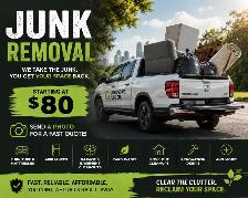 JUNK REMOVAL – STARTING AT JUST $80! ️