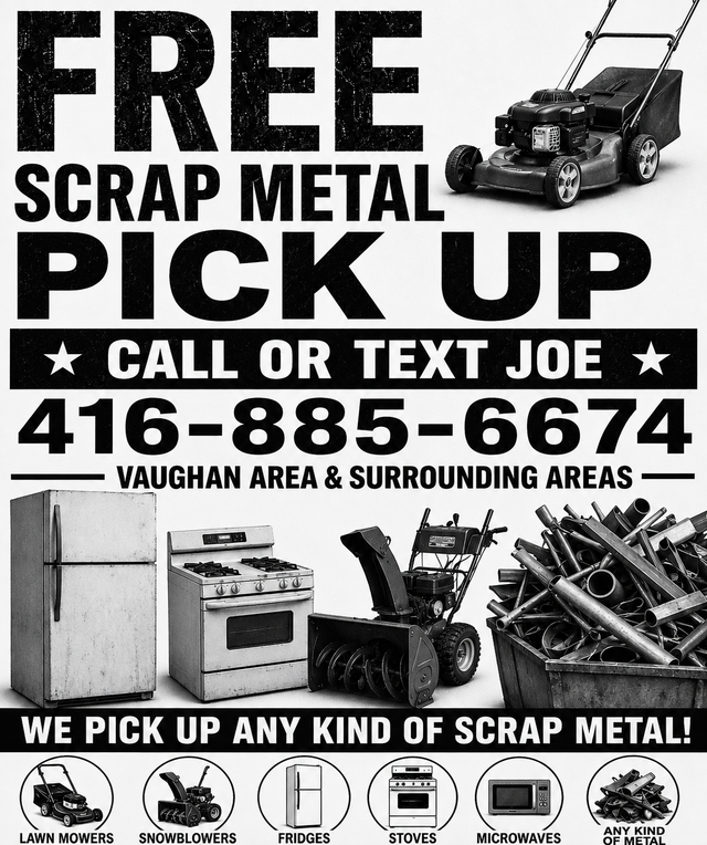 Free scrap metal pickup