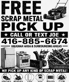 Free scrap metal pickup