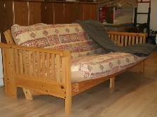 Pine Double Bed Futon