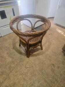 Vintage Ratana Boho Chic sunroom dining set - Photo 4