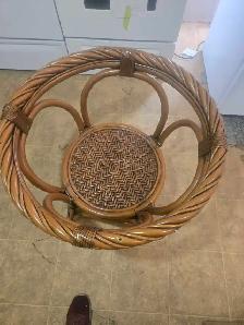 Vintage Ratana Boho Chic sunroom dining set - Photo 6