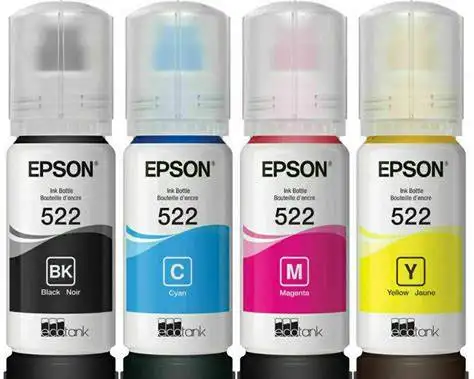 Genuine Epson 522 EcoTank Ink Bottles
