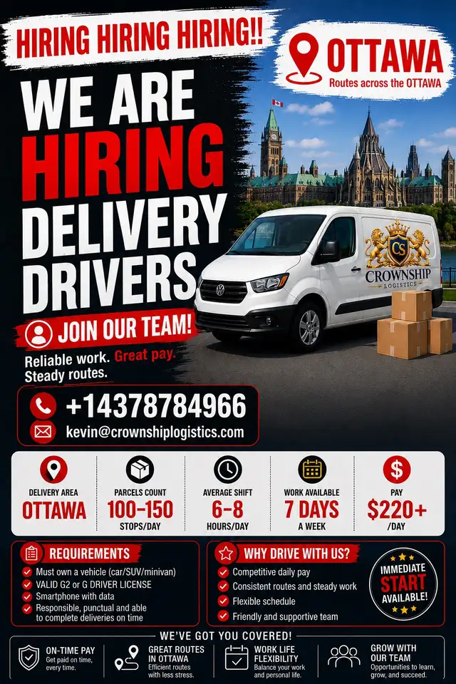 Parcel delivery driver