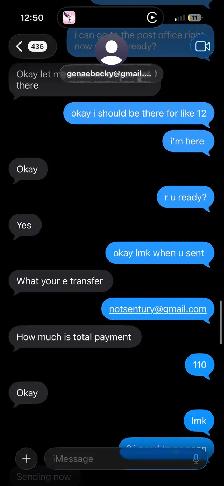 "Gea pate becky" Scammer (Fake e-transfer) - Photo 3