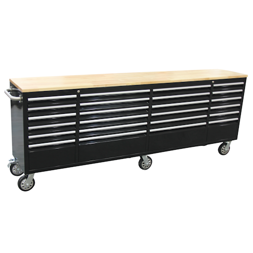 NEW 8 FT BLACK TOOL BENCH 24 DRAWER 24D96B