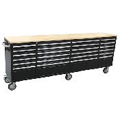 NEW 8 FT BLACK TOOL BENCH 24 DRAWER 24D96B
