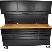 NEW 72' 18 DRAWER ROLLING TOOL BLACK BENCH BOX CABINET HTC7218PC - Photo 2