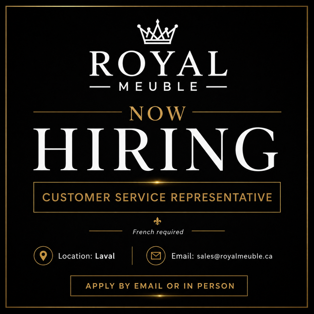 Customer Service Representative – Royal Meuble