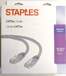 CAT5e 100' Network Cable, New In Box