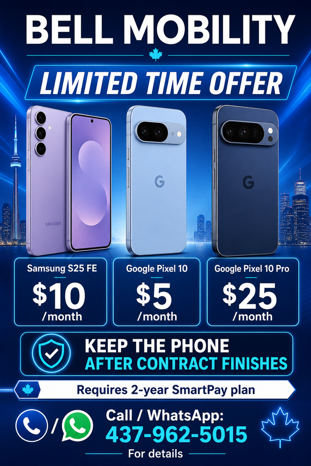 BACK TO SCHOOL Bell Mobility Phones Offer