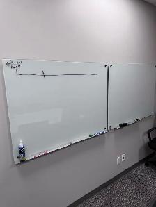 Moving Location - Glass whiteboard