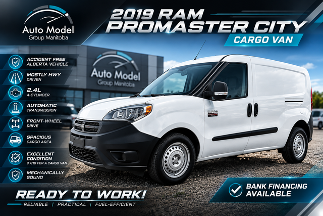 2019 Ram Promaster City Cargo /EXCELLENT CONDITION/ACCIDENT FREE