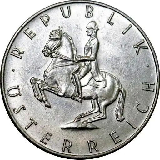 MONNAIE EN ARGENT  AUTRICE 1960  5 SHILLING