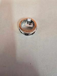 10K White Gold Men's Ring - Photo 2