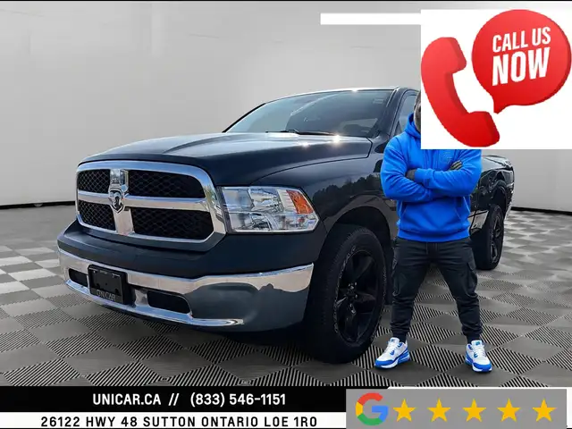 2017 Ram 1500 ST / 5.7L V8 / 4WD / Quad Cab / 6.4’ Box Navigatio
