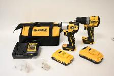 Dewalt Hammer drill and impact 4ah, 2ah battery charger bag New