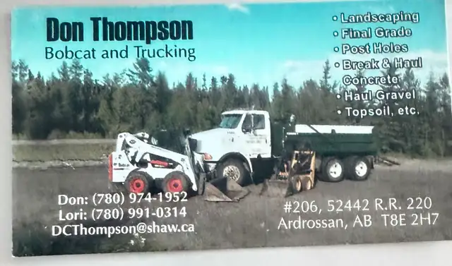 Don Thompson Bobcat & Trucking