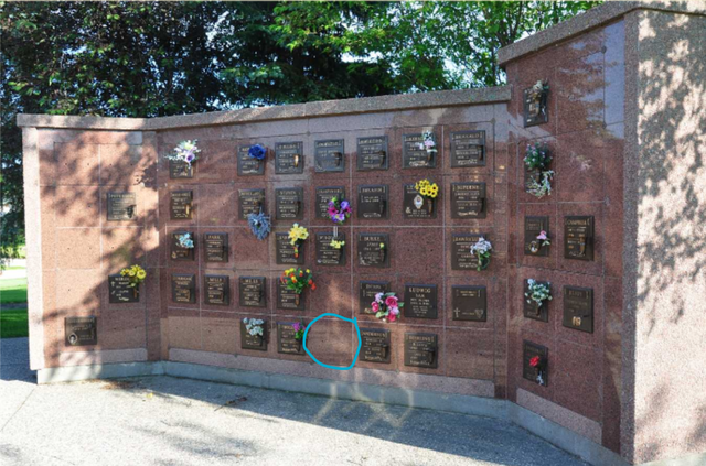 Cremation Niche at Glen Eden