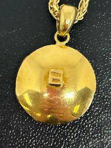 18k Multi Gemstone pendant - Photo 6