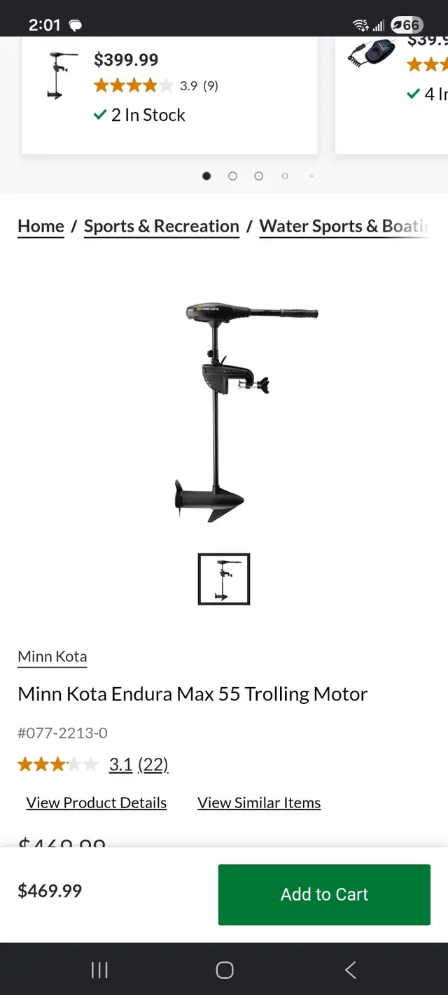 Electric outboard engine minn kota