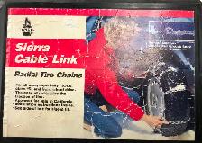 LaClede Sierra Cable Link Redial Tire Chains #1926 Easy Snap Loc
