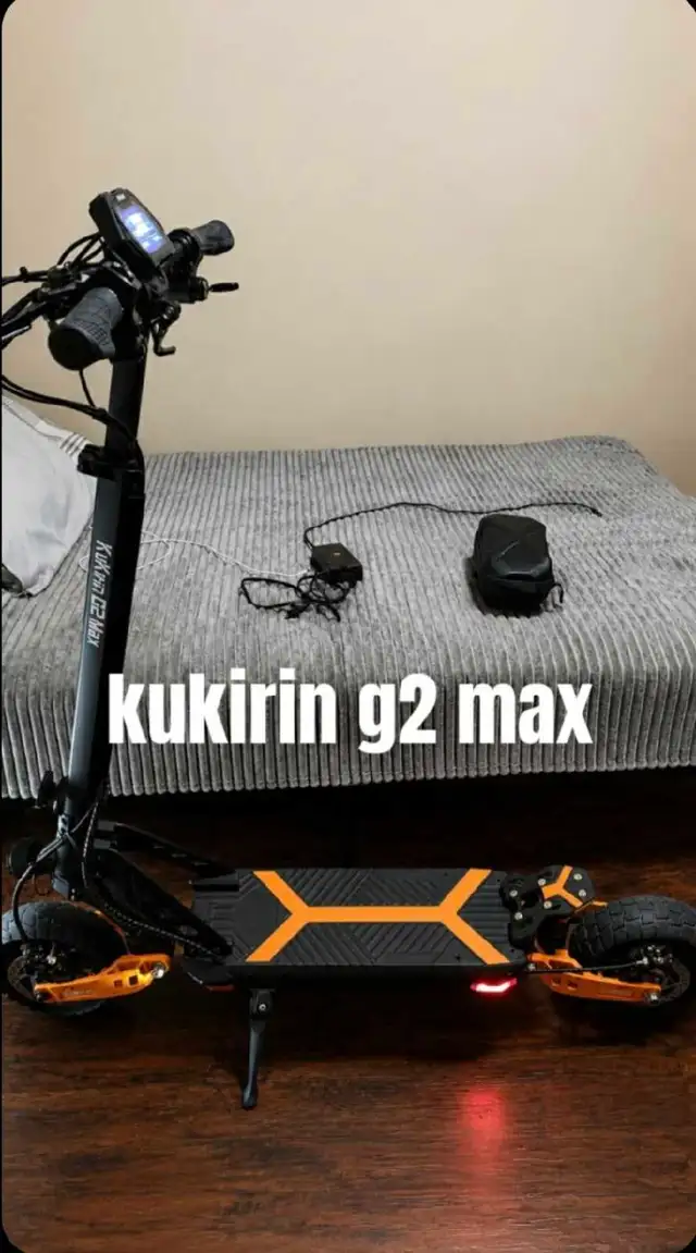 KuKirin G2 Max Electric Scooter – Retails $1,000  (Needs Rear Tu