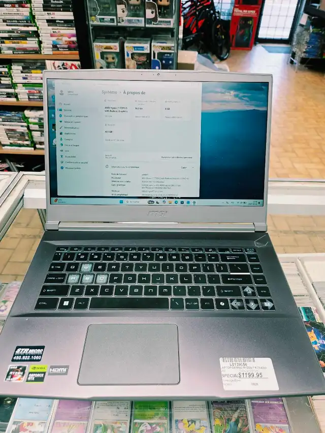 Laptop gaming ryzen 7 RTX