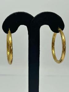 14K Twist Hoop  Earrings - Photo 2