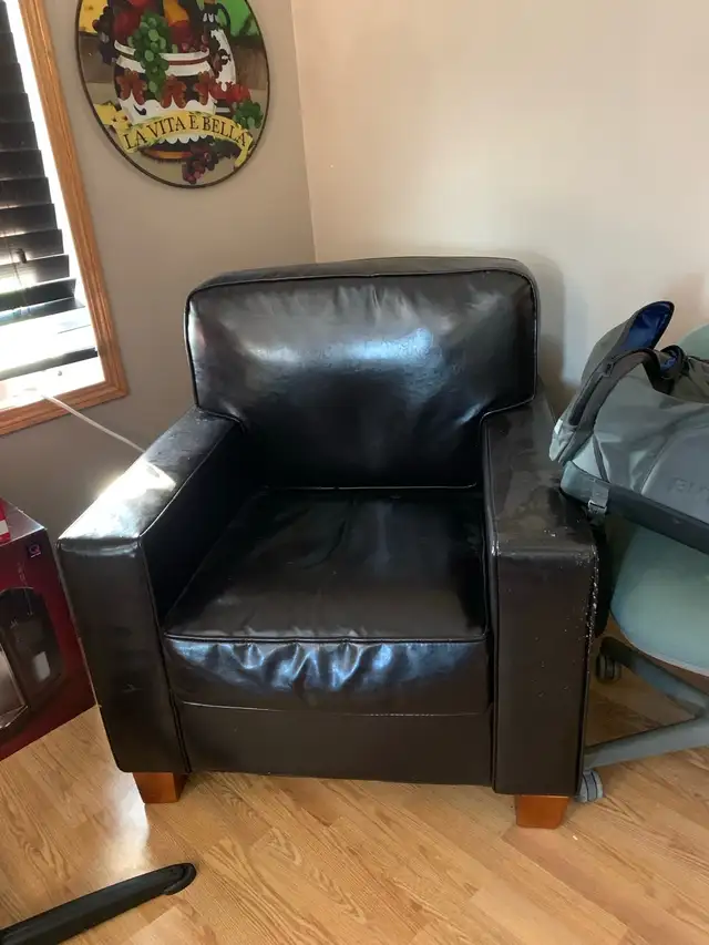 leather chairs x2
