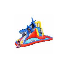 Action Air Inflatable Waterslide Shark Bounce House - Photo 3